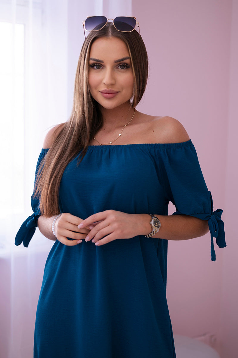 Sukienka wiązana na rękawach , Morski Uniwersalny , Sukienki , IT , pol_pl_Sukienka-wiazana-na-rekawach-morska-27611_5 , 3320 Discount-30 Moda Włoska Nowości Odzież Damska Rabat20 Sukienki sukienkihiszpanki Wszystkie Produkty