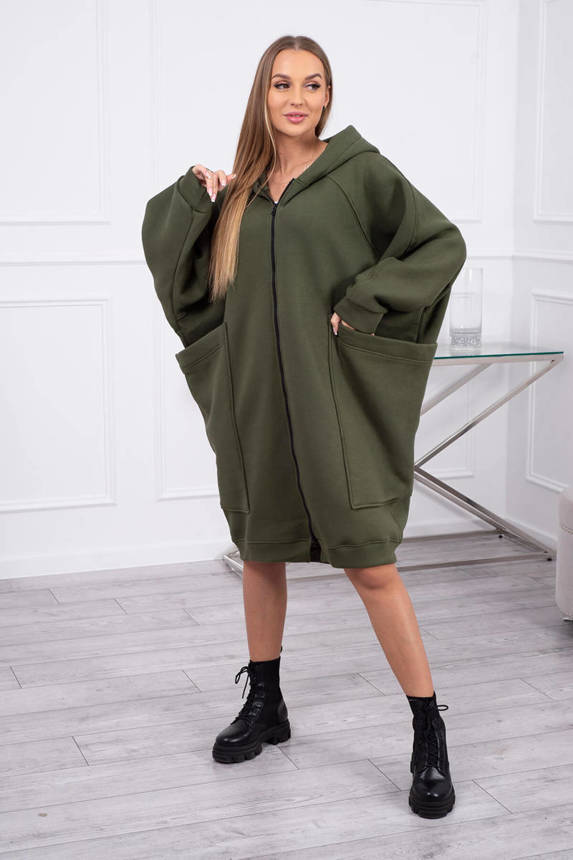 Bluza ocieplana oversize , Khaki Uniwersalny , Bluzy , TR , pol_pm_Bluza-ocieplana-oversize-khaki-21784_1 , 9383 Bluzy Discount-30 Odzież Damska Rabat20 Wszystkie Produkty