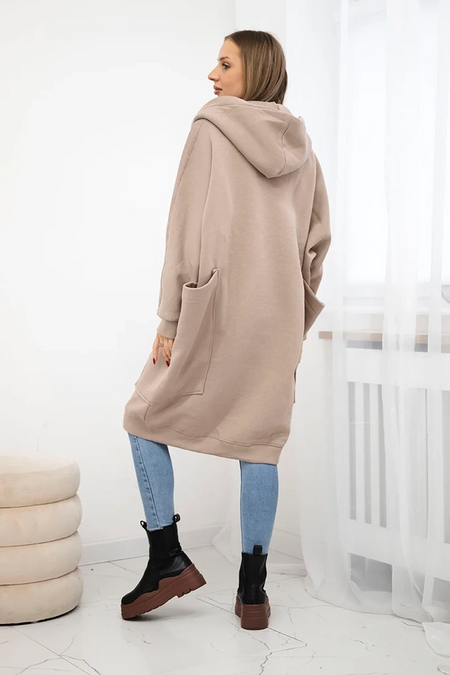 Bluza ocieplana oversize , Ciemny Beżowy Uniwersalny , Bluzy , TR , pol_pm_Bluza-ocieplana-oversize_2_9ee82f6f-81c5-475b-b9b7-450f2f596047 , 9383 Bluzy Discount-30 Odzież Damska Rabat20 Wszystkie Produkty