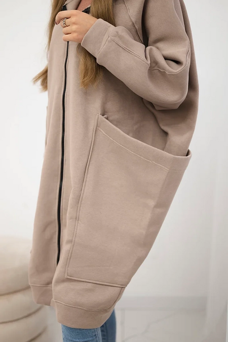 Bluza ocieplana oversize , Ciemny Beżowy Uniwersalny , Bluzy , TR , pol_pm_Bluza-ocieplana-oversize_3_dff6454e-2ad0-487b-844e-fbdbc24fd7f6 , 9383 Bluzy Discount-30 Odzież Damska Rabat20 Wszystkie Produkty