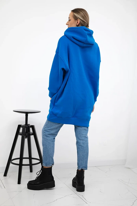 Bluza ocieplana z haftowanym napisem oversize , Chabrowa uniwersalny , Bluzy , TR , pol_pm_Bluza-ocieplana-z-haftowa_1_22a69333-259b-44cb-95c5-24b11800c1b9 , 9310 Bluzy Jesien Odzież Damska Wszystkie Produkty