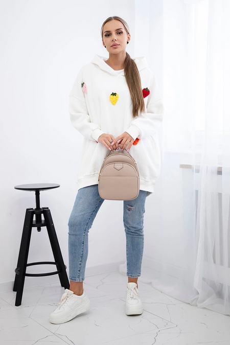 Bluza ocieplana z motywem truskawek , Ecru Uniwersalny , Bluzy , TR , pol_pm_Bluza-ocieplana-z-motywem_1 , 9629 Bluzy Discount-30 Live 15.11.2023 Odzież Damska Rabat20 Wszystkie Produkty