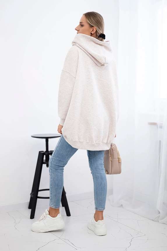 Bluza ocieplana z motywem truskawek , Beżowy Melanż Uniwersalny , Bluzy , TR , pol_pm_Bluza-ocieplana-z-motywem_22 , 9629 Bluzy Discount-30 Live 15.11.2023 Odzież Damska Rabat20 Wszystkie Produkty
