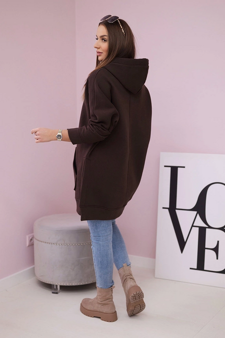 Bluza ocieplana z rozcięciami na bokach , Brązowy Uniwersalny , Bluzy , TR , pol_pm_Bluza-ocieplana-z-rozciec_3_959151dc-4c08-426a-9d1f-3858598606d8 , 9319 Bluzy Discount-30 Odzież Damska Rabat20 Wszystkie Produkty