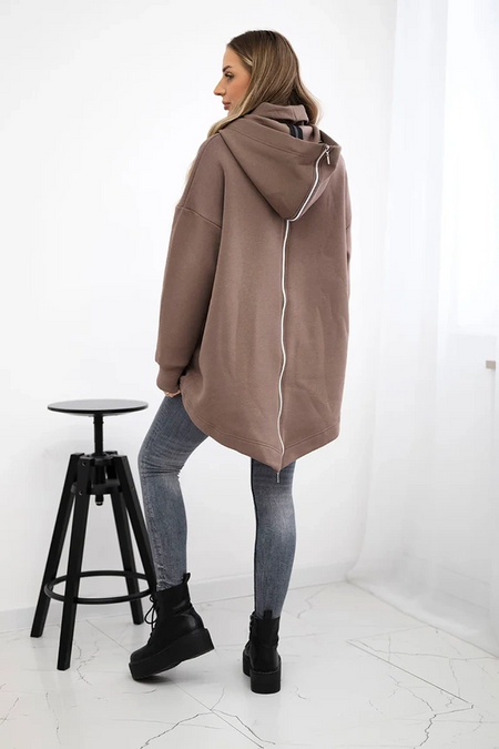 Bluza ocieplana z suwakiem z tyłu , Mocca Uniwersalny , Bluzy , TR , pol_pm_Bluza-ocieplana-z-suwakie_2 , 9381 Bluzy Discount-30 Odzież Damska Rabat20 Wszystkie Produkty