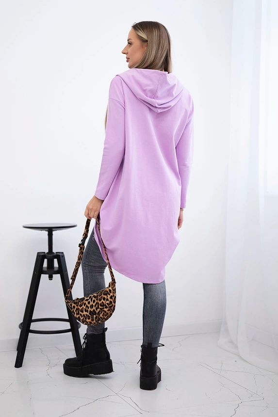 Bluza z długim tyłem i kapturem , Ciemny fiolet uniwersalny , Bluzy , TR , pol_pm_Bluza-z-dlugim-tylem-i-ka_2_1d7bb219-79d4-4616-86b5-6efa375c3d57 , 9116 Bluzy Jesien Odzież Damska Wszystkie Produkty