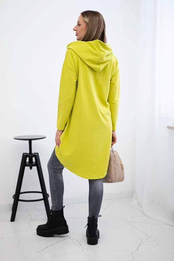 Bluza z długim tyłem i kapturem , Kiwi uniwersalny , Bluzy , TR , pol_pm_Bluza-z-dlugim-tylem-i-ka_2_7e6c310c-5976-4822-b356-2b6abe09f061 , 9116 Bluzy Jesien Odzież Damska Wszystkie Produkty
