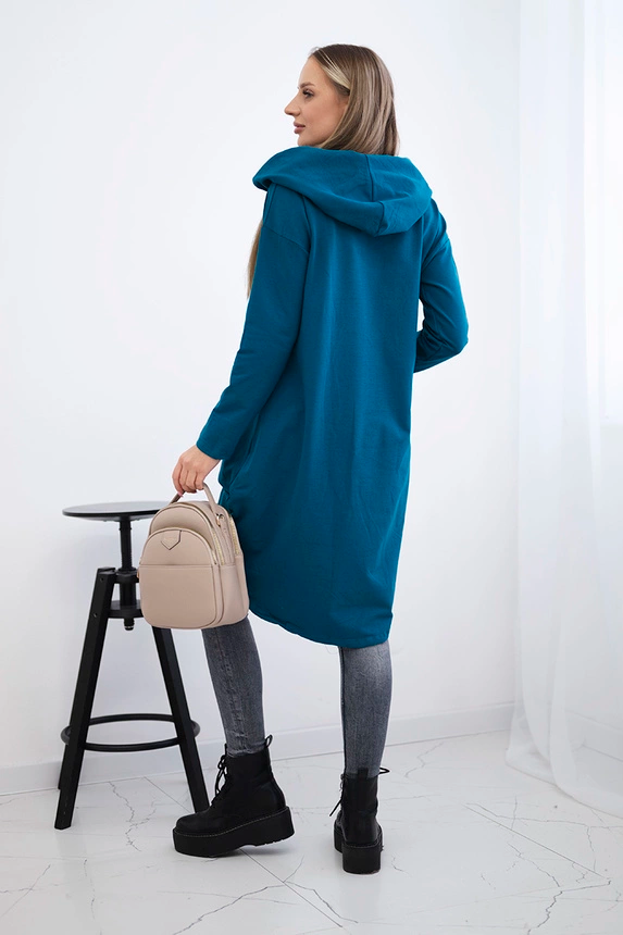 Bluza z długim tyłem i kapturem , Morski uniwersalny , Bluzy , TR , pol_pm_Bluza-z-dlugim-tylem-i-ka_2_8057b73a-a927-43c7-ad25-5921f3ada65c , 9116 Bluzy Jesien Odzież Damska Wszystkie Produkty
