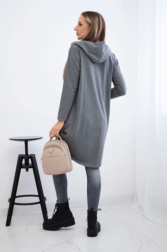 Bluza z długim tyłem i kapturem , Grafitowa uniwersalny , Bluzy , TR , pol_pm_Bluza-z-dlugim-tylem-i-ka_6_ec97e617-0146-419a-b2de-b2a615cc2395 , 9116 Bluzy Jesien Odzież Damska Wszystkie Produkty