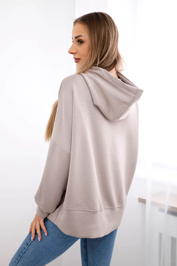 Bluza z kapturem z wiskozy , Fango uniwersalny , Bluzy , IT , pol_pm_Bluza-z-kapturem-maselko_1_55e4b4aa-28f7-48cf-9877-2a7594b060a3 , ART2436 Bluzy Nowości Odzież Damska wiosna Wszystkie Produkty