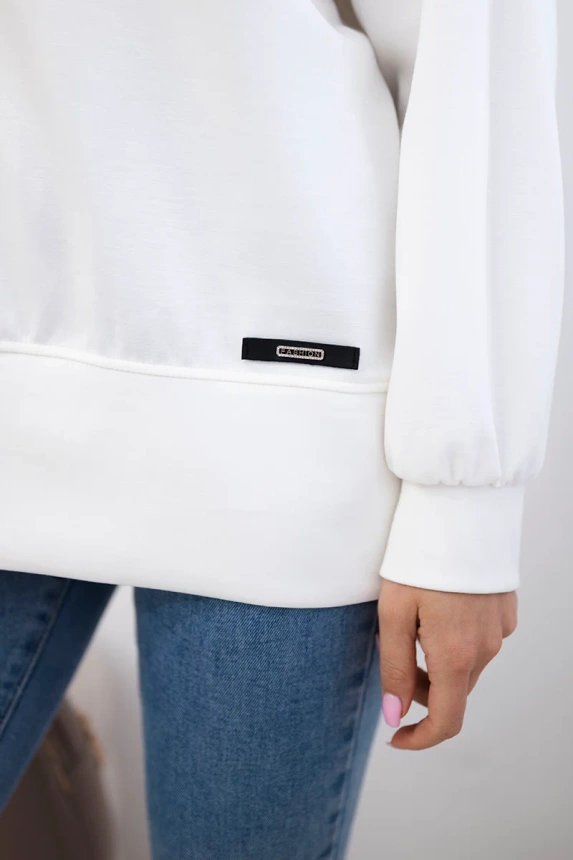 Bluza z kapturem z wiskozy , Ecru uniwersalny , Bluzy , IT , pol_pm_Bluza-z-kapturem-maselko_2_01fc0fc4-f5cf-479c-b984-03725d4e581e , ART2436 Bluzy Nowości Odzież Damska wiosna Wszystkie Produkty