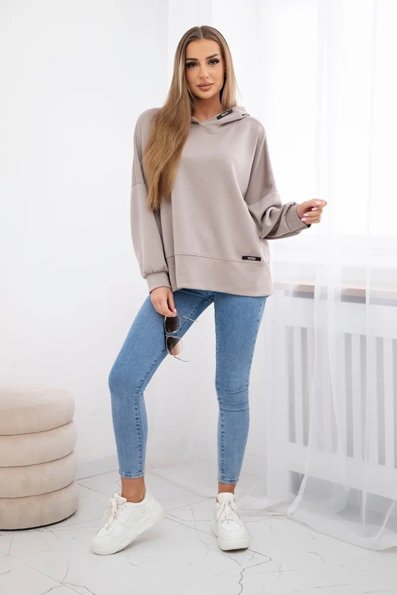 Bluza z kapturem z wiskozy , Fango uniwersalny , Bluzy , IT , pol_pm_Bluza-z-kapturem-maselko_d95eaf0c-a1d8-40ed-aa2a-ea0175aecf20 , ART2436 Bluzy Nowości Odzież Damska wiosna Wszystkie Produkty
