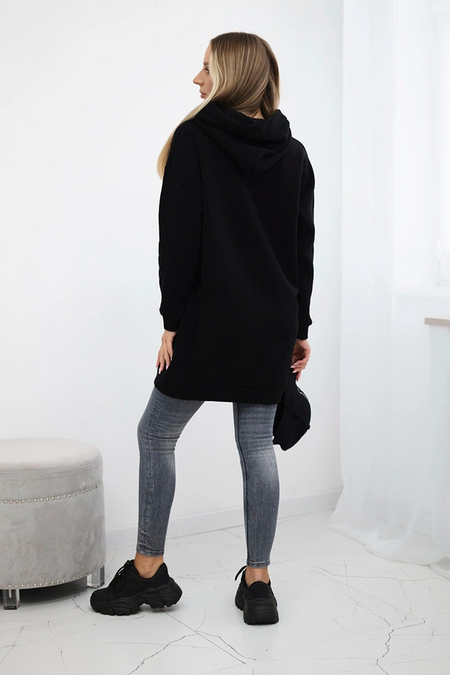 Bluza z kapturem z naszywkami , Czarna uniwersalny , Bluzy , TR , pol_pm_Bluza-z-kapturem-z-naszyw_2 , 9147 Bluzy Odzież Damska Promocja Wszystkie Produkty