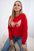 Bluza z nadrukiem , Czerwony Uniwersalny , Bluzy , TR , pol_pm_Bluza-z-nadrukiem-czerwon , 69502 Bluzy Discount-30 Nowości Odzież Damska Rabat20 Wszystkie Produkty