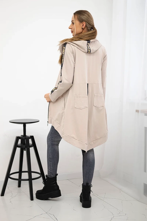 Bluza z suwakiem z tyłu , Beżowa uniwersalny , Bluzy , TR , pol_pm_Bluza-z-suwakiem-z-tylu-b_1_a4dd7d3a-baf9-403c-9afa-7c43215cf1b1 , 8997 Bluzy Odzież Damska Wszystkie Produkty