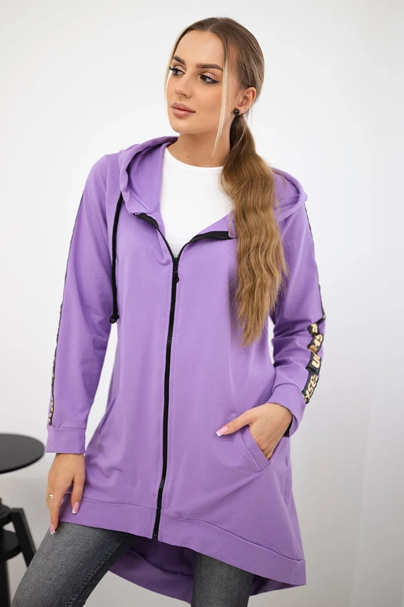 Bluza z suwakiem z tyłu , Ciemno Fioletowa uniwersalny , Bluzy , TR , pol_pm_Bluza-z-suwakiem-z-tylu-c_1 , 8997 Bluzy Odzież Damska Wszystkie Produkty