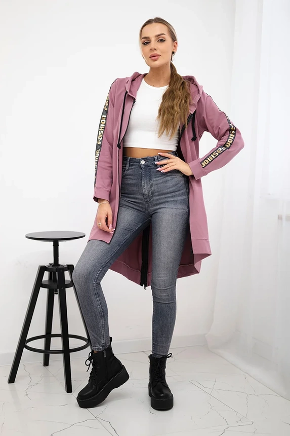 Bluza z suwakiem z tyłu , Ciemno Różowa uniwersalny , Bluzy , TR , pol_pm_Bluza-z-suwakiem-z-tylu-c_3 , 8997 Bluzy Odzież Damska Wszystkie Produkty