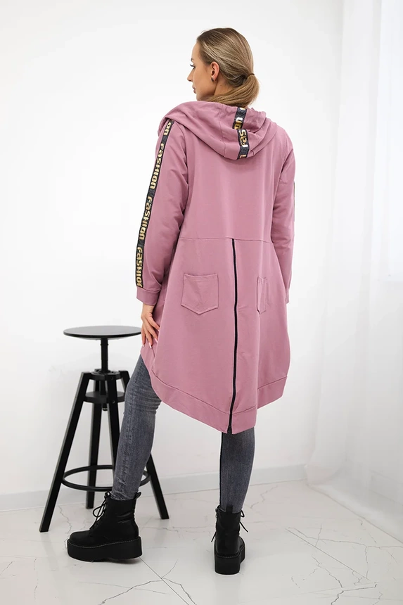 Bluza z suwakiem z tyłu , Ciemno Różowa uniwersalny , Bluzy , TR , pol_pm_Bluza-z-suwakiem-z-tylu-c_4 , 8997 Bluzy Odzież Damska Wszystkie Produkty