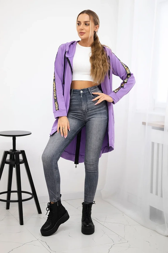 Bluza z suwakiem z tyłu , Ciemno Fioletowa uniwersalny , Bluzy , TR , pol_pm_Bluza-z-suwakiem-z-tylu-c_b89f7a81-c049-4927-b800-8c8355de70d0 , 8997 Bluzy Odzież Damska Wszystkie Produkty
