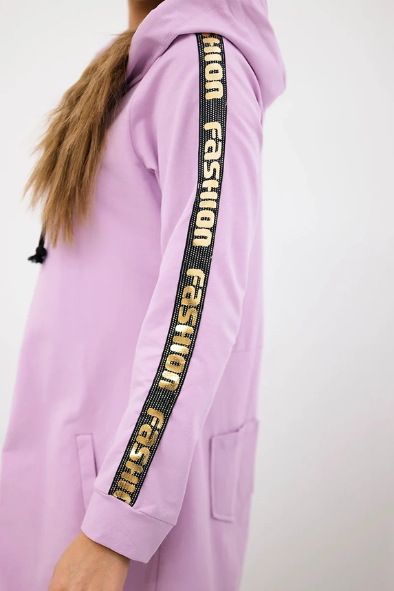 Bluza z suwakiem z tyłu , Fioletowa uniwersalny , Bluzy , TR , pol_pm_Bluza-z-suwakiem-z-tylu-f_1 , 8997 Bluzy Odzież Damska Wszystkie Produkty