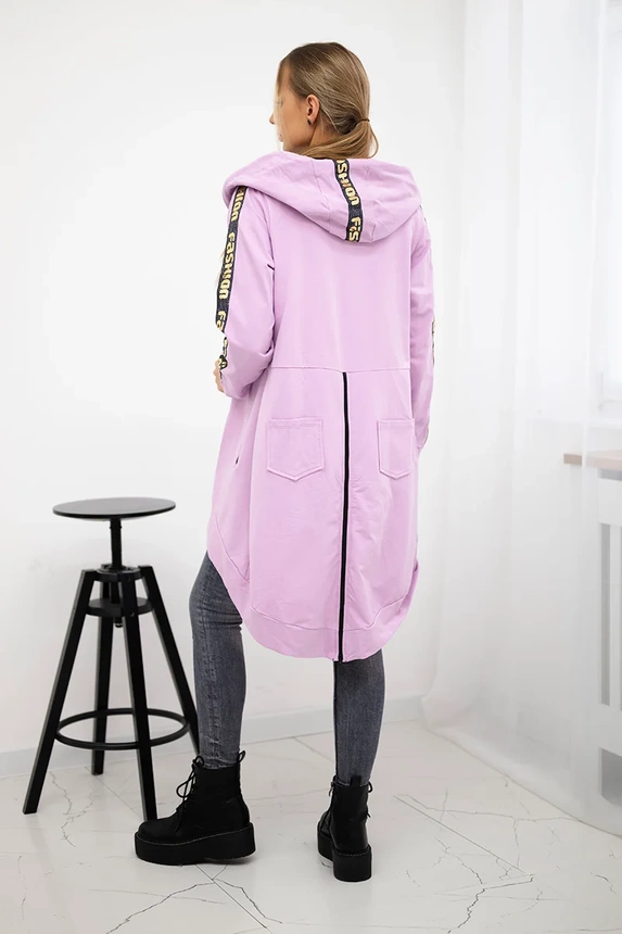 Bluza z suwakiem z tyłu , Fioletowa uniwersalny , Bluzy , TR , pol_pm_Bluza-z-suwakiem-z-tylu-f_2 , 8997 Bluzy Odzież Damska Wszystkie Produkty