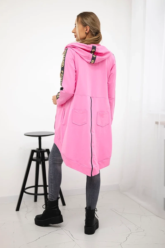Bluza z suwakiem z tyłu , Jasno Różowa uniwersalny , Bluzy , TR , pol_pm_Bluza-z-suwakiem-z-tylu-j_2 , 8997 Bluzy Odzież Damska Wszystkie Produkty