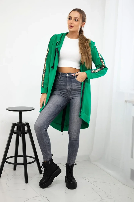 Bluza z suwakiem z tyłu , Jasno Zielona uniwersalny , Bluzy , TR , pol_pm_Bluza-z-suwakiem-z-tylu-j_3 , 8997 Bluzy Odzież Damska Wszystkie Produkty