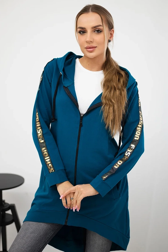 Bluza z suwakiem z tyłu , Morska uniwersalny , Bluzy , TR , pol_pm_Bluza-z-suwakiem-z-tylu-m_1 , 8997 Bluzy Odzież Damska Wszystkie Produkty