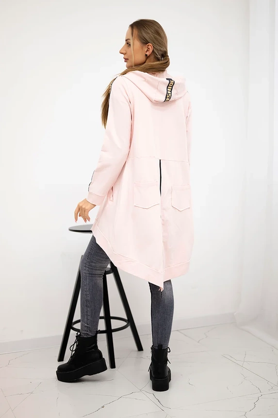 Bluza z suwakiem z tyłu , Pudrowy Róż uniwersalny , Bluzy , TR , pol_pm_Bluza-z-suwakiem-z-tylu-p_2 , 8997 Bluzy Odzież Damska Wszystkie Produkty