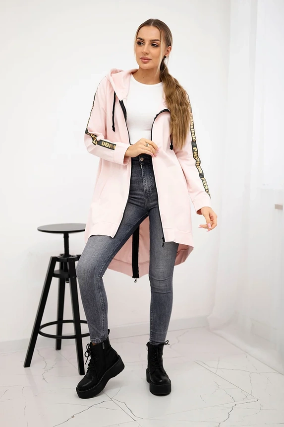 Bluza z suwakiem z tyłu , Pudrowy Róż uniwersalny , Bluzy , TR , pol_pm_Bluza-z-suwakiem-z-tylu-p_f84daf35-3657-468e-923e-5e36a8a1adb6 , 8997 Bluzy Odzież Damska Wszystkie Produkty