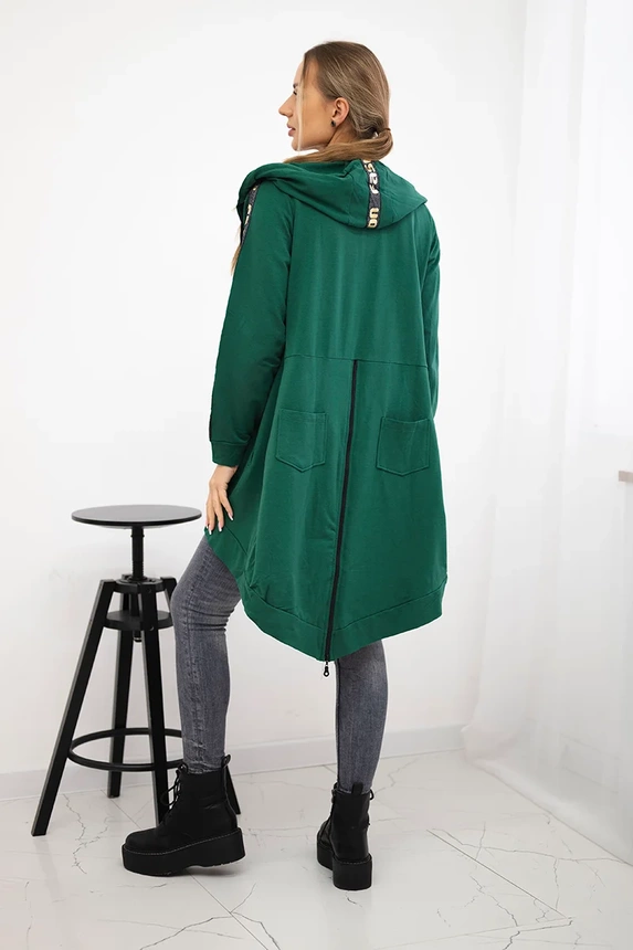 Bluza z suwakiem z tyłu , Zielona uniwersalny , Bluzy , TR , pol_pm_Bluza-z-suwakiem-z-tylu-z_2 , 8997 Bluzy Odzież Damska Wszystkie Produkty