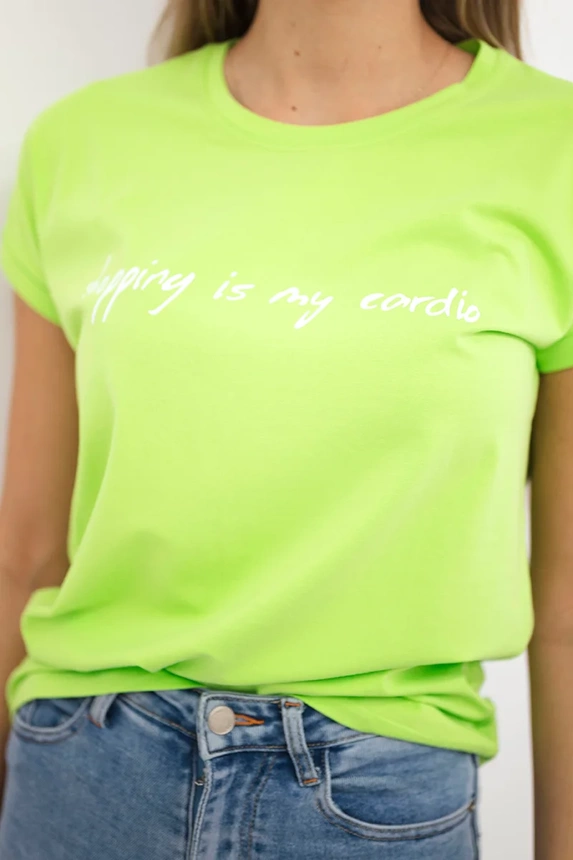 Bluzka Shopping is my cardio , jasny zielony uniwersalny , Bluzki , TR , pol_pm_Bluzka-Shopping-is-my-car_7_85a9f19f-e192-4abf-84f3-4740eb1de2ce , 65297 Bluzki Odzież Damska Wszystkie Produkty