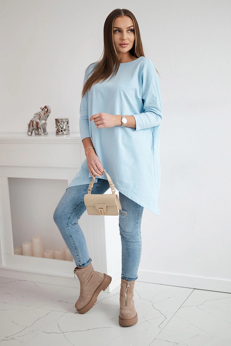 Bluzka oversize , Błękitny Uniwersalny , Bluzki , TR , pol_pm_Bluzka-oversize-blekitna_2 , 8875 Bestsellery Bluzki Discount-30 Odzież Damska Rabat20 Wszystkie Produkty
