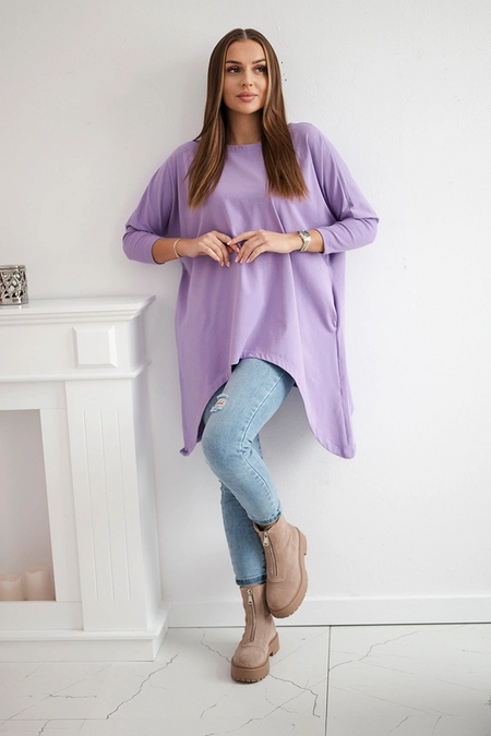 Bluzka oversize , Fioletowy Uniwersalny , Bluzki , TR , pol_pm_Bluzka-oversize-fioletowy_2 , 8875 Bestsellery Bluzki Discount-30 Odzież Damska Rabat20 Wszystkie Produkty