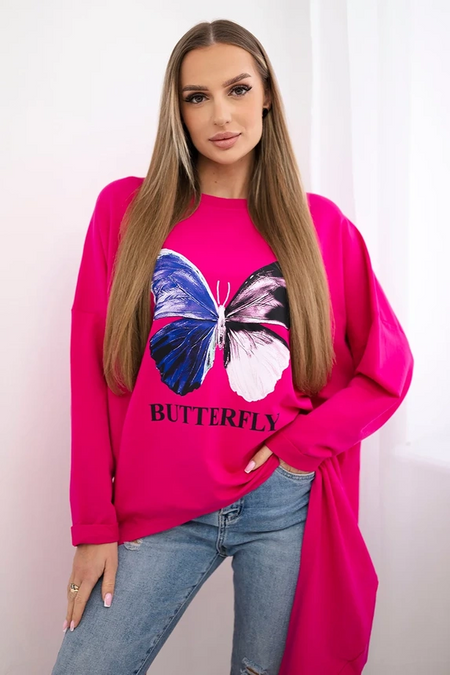Bluzka z nadrukiem oversize , Fuksja Uniwersalny , Bluzki , TR , pol_pm_Bluzka-z-nadrukiem-oversi_783817f2-76de-47de-b408-bb3d51c9bfbd , 69402 Bluzki Discount-30 Odzież Damska Polecane Rabat20 Wszystkie Produkty