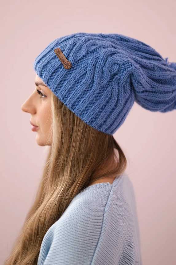 Czapka z polarem Paulina K227 , Jasno Jeansowa uniwersalny , Czapki Zimowe , PL , pol_pm_Czapka-z-polarem-Paulina_4 , Czapki Zimowe K227 Odzież Damska Wszystkie Produkty