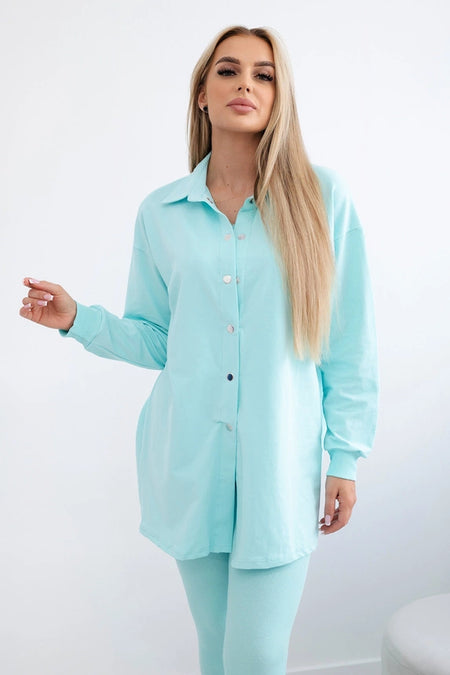Komplet 3-częściowy bluza, top i legginsy , Miętowy Uniwersalny , Komplety , TR , pol_pm_Komplet-3-czesciowy-bluza-top-i-legginsy-mietowa-29606_1 , 9452 Discount-30 Komplety Odzież Damska Rabat20 Wszystkie Produkty