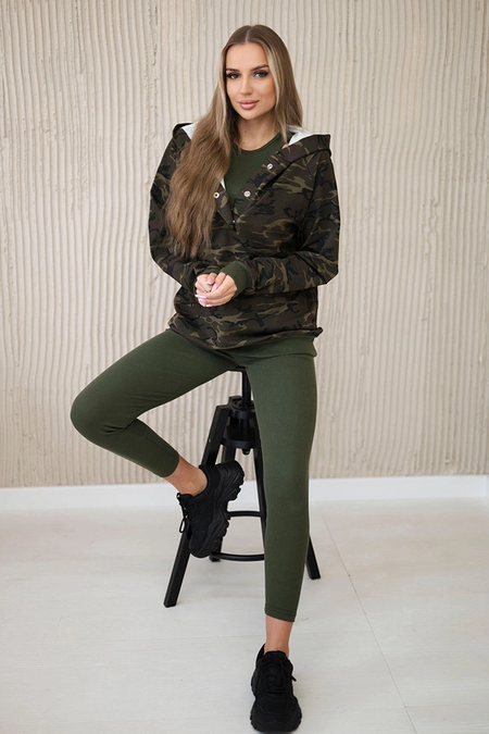 Komplet 3-częściowy moro bluza, top i legginsy , Brązowy + Capuccino Uniwersalny , Komplety , TR , pol_pm_Komplet-3-czesciowy-moro_2 , 9615 Discount-30 Komplety Odzież Damska Rabat20 Wszystkie Produkty