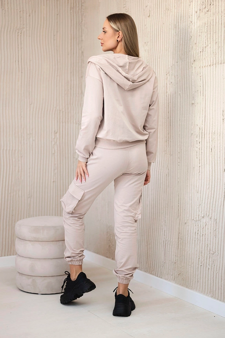 Komplet 3 w 1 bluza + top + spodnie , Jasny Beżowy Uniwersalny , Komplety , TR , pol_pm_Komplet-3-w-1-bluza-top-s_4 , 9588 Discount-30 Komplety Odzież Damska Rabat20 Wszystkie Produkty