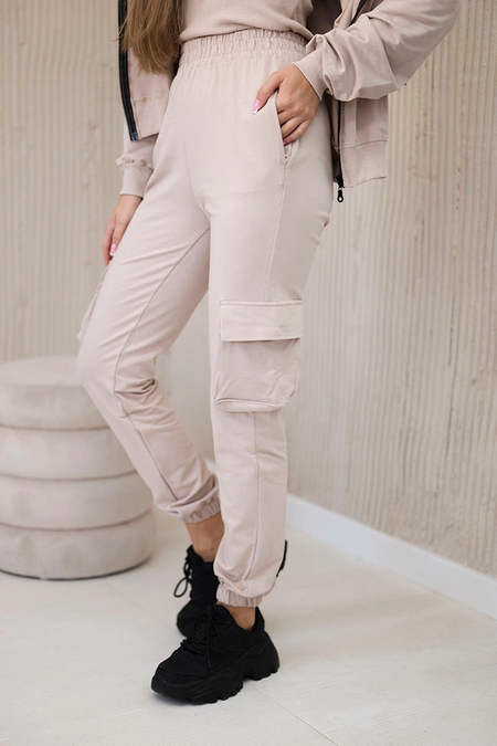 Komplet 3 w 1 bluza + top + spodnie , Jasny Beżowy Uniwersalny , Komplety , TR , pol_pm_Komplet-3-w-1-bluza-top-s_5 , 9588 Discount-30 Komplety Odzież Damska Rabat20 Wszystkie Produkty