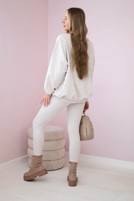 Komplet bawełniany bluza + legginsy , Beżowy Melanż Uniwersalny , Komplety , TR , pol_pm_Komplet-bawelniany-bluza_14_71cbc9d4-f3c8-462d-b1b5-3cde52667a57 , 9459 Discount-30 Komplety Live 15.11.2023 Odzież Damska Rabat20 Wszystkie Produkty
