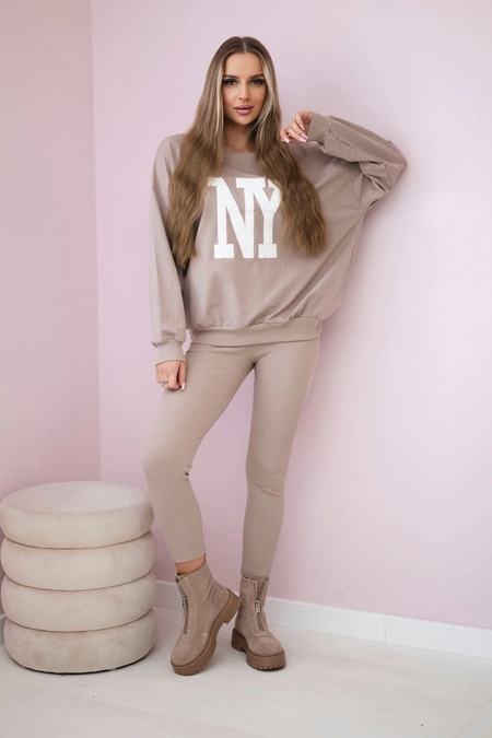 Komplet bawełniany bluza + legginsy , Ciemny Beżowy Uniwersalny , Komplety , TR , pol_pm_Komplet-bawelniany-bluza_16_9579e22f-c150-4424-bab0-5d9958ebdd41 , 9459 Discount-30 Komplety Live 15.11.2023 Odzież Damska Rabat20 Wszystkie Produkty