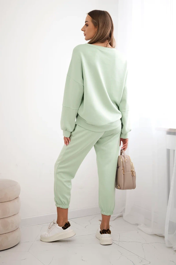 Komplet bluza + spodnie masełko , Jasny Miętowy uniwersalny , Komplety , IT , pol_pm_Komplet-bluza-spodnie-mas_10 , 7065P Komplety Odzież Damska Wszystkie Produkty