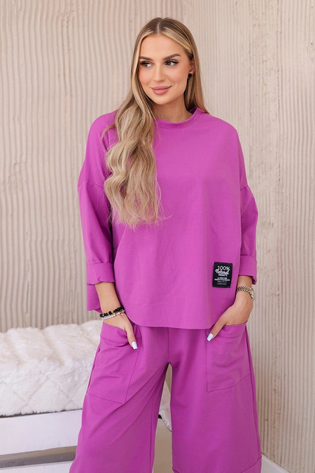 Komplet new punto bluza + spodnie , Fioletowy Uniwersalny , Komplety , IT , pol_pm_Komplet-new-punto-bluza-s_1_3cfa4467-7282-4017-9ae9-c1e65062448d , 6171W Discount-30 Komplety Moda Włoska Nowości Odzież Damska Rabat20 Wszystkie Produkty