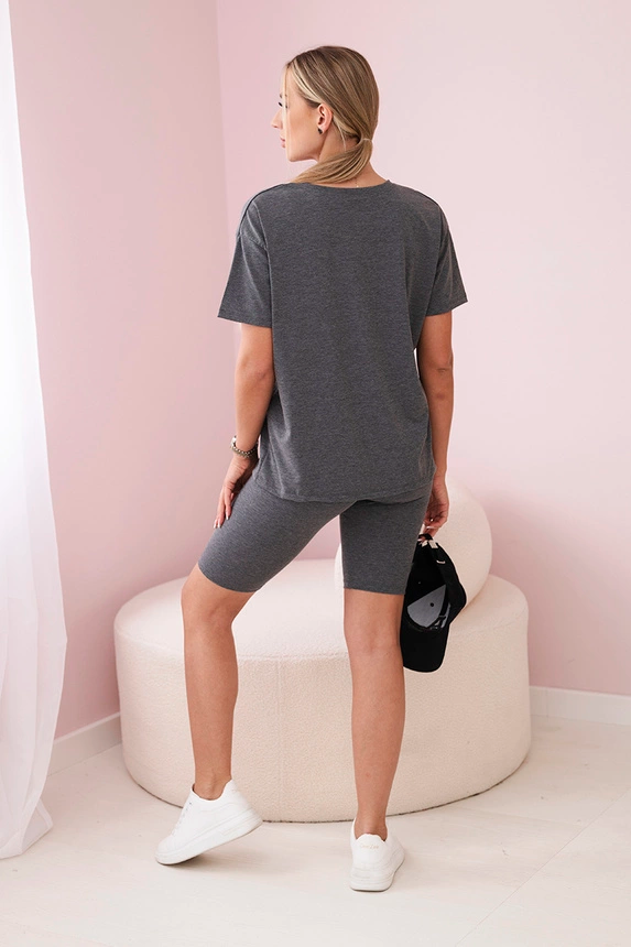 Komplet top+legginsy , Grafitowy Uniwersalny , Komplety , TR , pol_pm_Komplet-top-legginsy-graf_2 , 9099 barter Discount-30 Komplety Nowości Odzież Damska Rabat20 Wszystkie Produkty