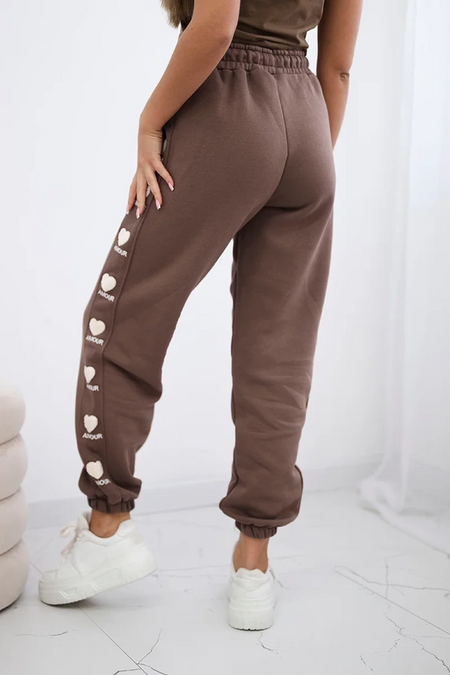 Spodnie bawełniane Amour , Mocca Uniwersalny , Spodnie , TR , pol_pm_Spodnie-bawelniane-Amour_2 , 9579 Bestsellery Discount-30 Odzież Damska Rabat20 Spodnie Wszystkie Produkty