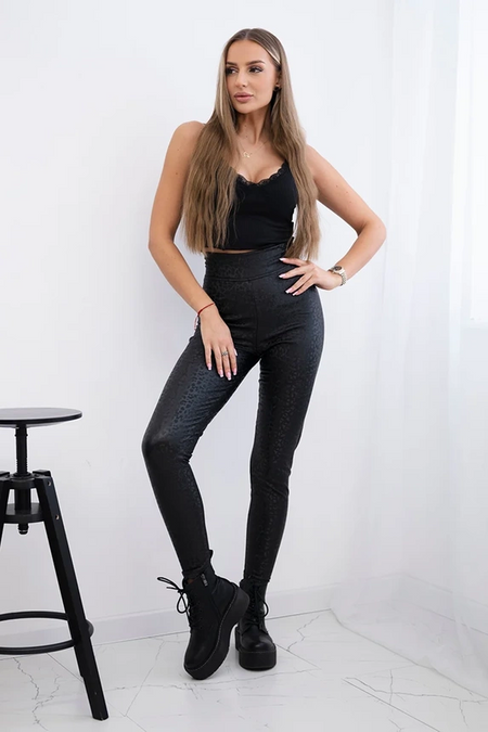 Spodnie legginsy z wysokim stanem , , Spodnie , TR , pol_pm_Spodnie-legginsy-z-wysoki_1 , 9405 Discount-30 Odzież Damska Rabat20 Spodnie Wszystkie Produkty