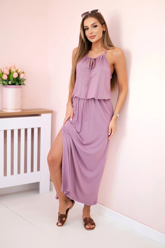 Sukienka boho z rozporkiem , Ciemny Różowy uniwersalny , Sukienki , TR , pol_pm_Sukienka-boho-z-rozporkie_3b1a7795-061f-4ec1-809e-24f5373129cb , 8893 Odzież Damska Promocja Sukienki Wszystkie Produkty
