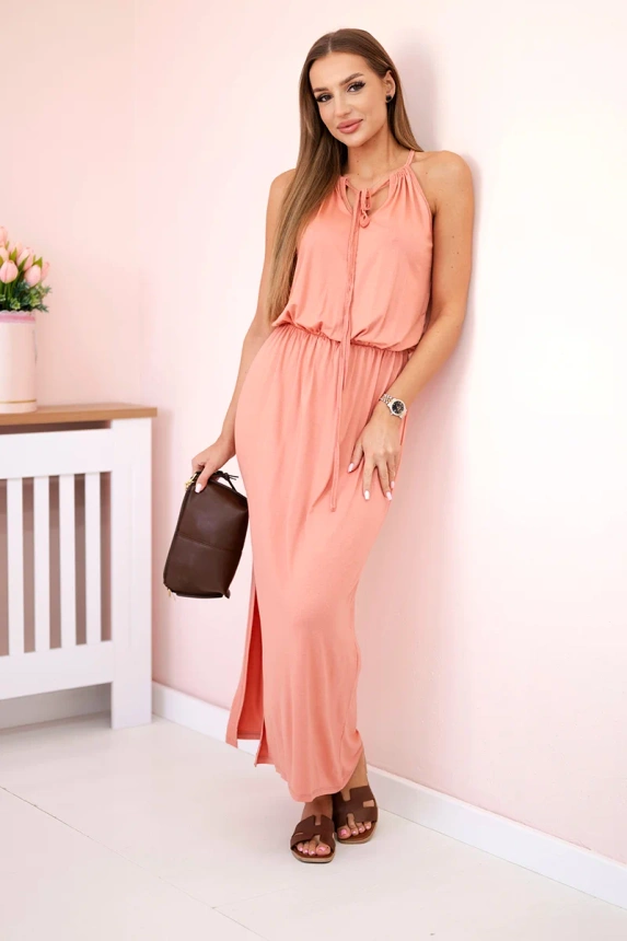 Sukienka boho z rozporkiem , Ciemna Morela uniwersalny , Sukienki , TR , pol_pm_Sukienka-boho-z-rozporkie_8f52daa8-36fd-4b07-b162-9b5fad9949d3 , 8893 Odzież Damska Promocja Sukienki Wszystkie Produkty